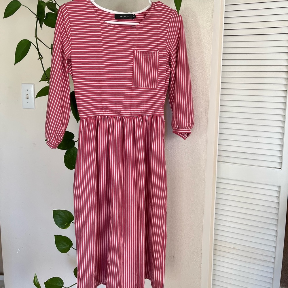 Brand New Merokeety Dress | Small | Red and White